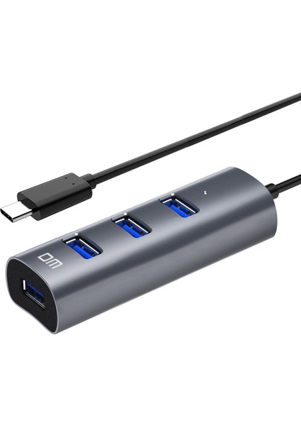 Dm CHB010 Type-C To USB 3.0 4 Portlu Alüminyum Hub Çoklayıcı