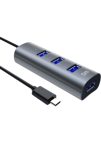 Dm CHB010 Type-C To USB 3.0 4 Portlu Alüminyum Hub Çoklayıcı