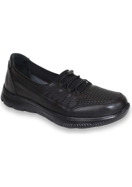 1585-415957 Anatomik Taban Deri Bayan Mevsimlik Ayakkabı - NKT01585-SIYAH-36 fiyatları