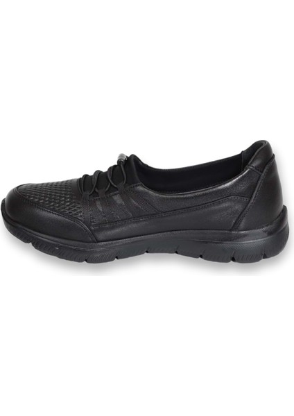 1585-415957 Anatomik Taban Deri Bayan Mevsimlik Ayakkabı - NKT01585-SIYAH-36 fırsatları