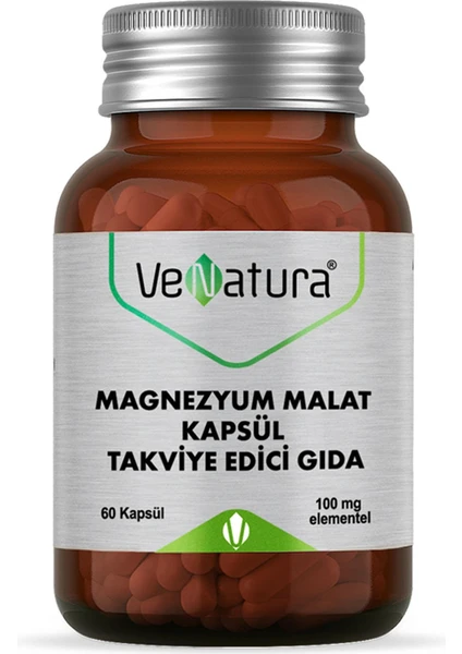 Magnezyum Malat Takviye Edici Gıda 60 Kapsül