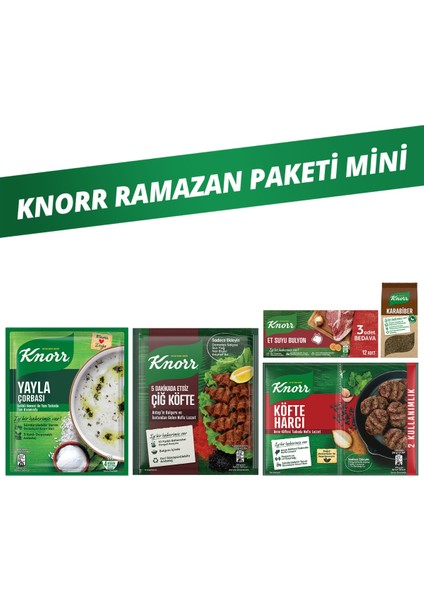 Ramazan Paketi Mini Karabiber Yayla Çorba Köfte Harcı Et Suyu Bulyon Çiğ Köfte