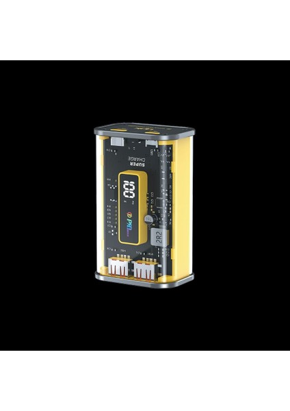 C122 Strong 10000 Mah Pd 22.5W Şeffaf Powerbank