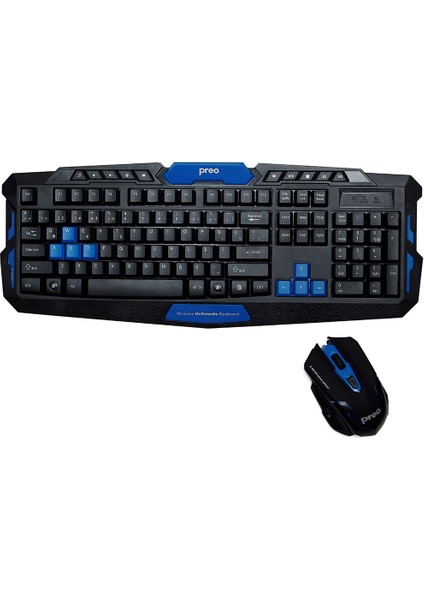 KM033 Gaming Kablosuz Oyuncu Klavye Mouse Set