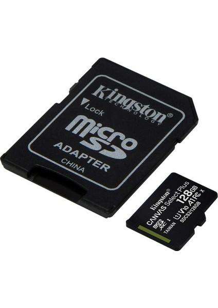 Kingston 128GB Microsd Canvas Select C10 Hafıza Kartı SDCS2/128GB