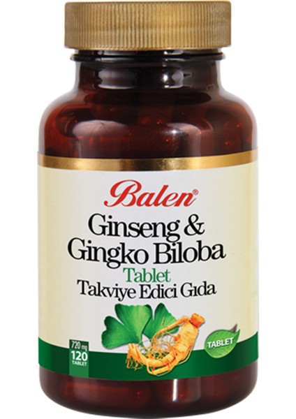 Balen ginseng & Ginkgo Biloba 720 MG*120 Kapsül