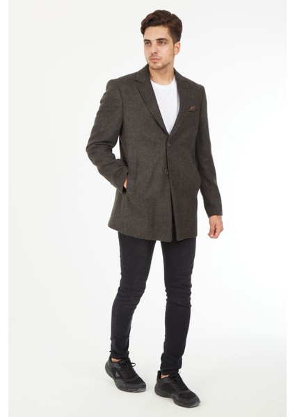 5122 Dar Kalıp Ceket Yaka Balıksırtı Kısa Palto fiyatları