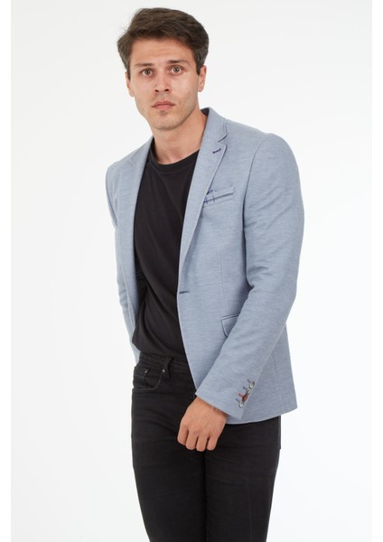 5127 Dar Kalıp Yarım Astarlı Gri Erkek Ceket modelleri