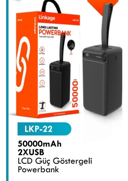 Powerbank 50000 Mah Ledli Ekran