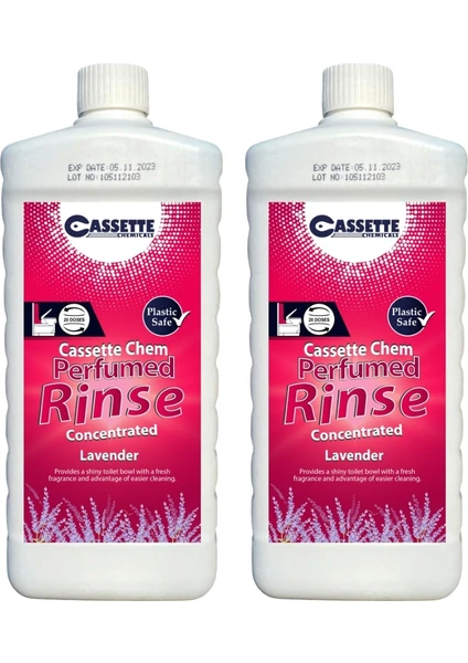 Karavan Tekne Tuvalet Kimyasalı Perfumed Rinse Concentrated Kasetli Portatif Tuvalet Koku Giderici 2'li Avantajlı Paket