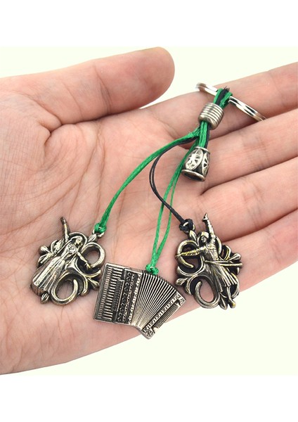 Kafkas Çerkes Salkım Anahtarlık - Oynayan Bay Bayan ve Akordiyon fiyatları