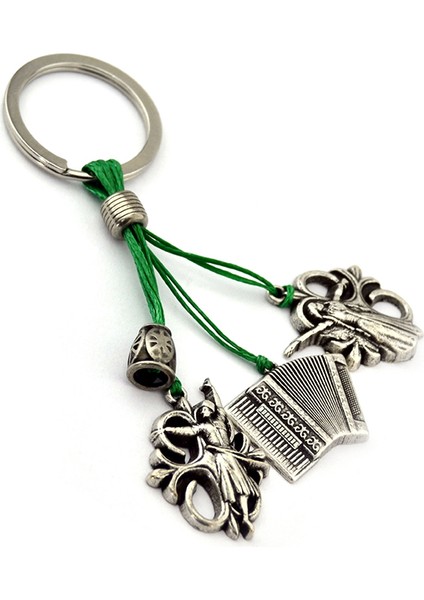 Kafkas Çerkes Salkım Anahtarlık - Oynayan Bay Bayan ve Akordiyon