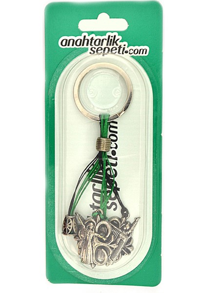 Kafkas Çerkes Salkım Anahtarlık - Oynayan Bay Bayan ve Akordiyon