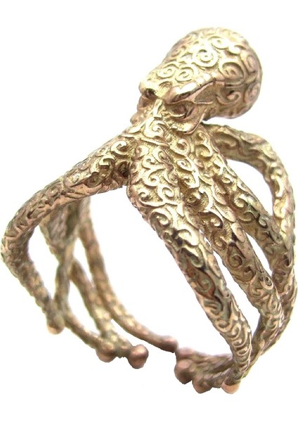 Ahtapot Yüzük Rose Kaplama