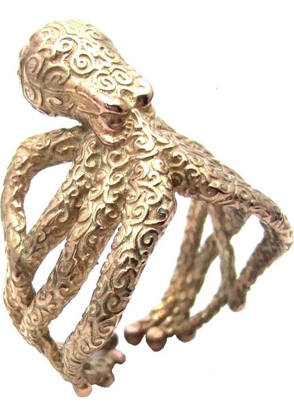 Ahtapot Yüzük Rose Kaplama modelleri