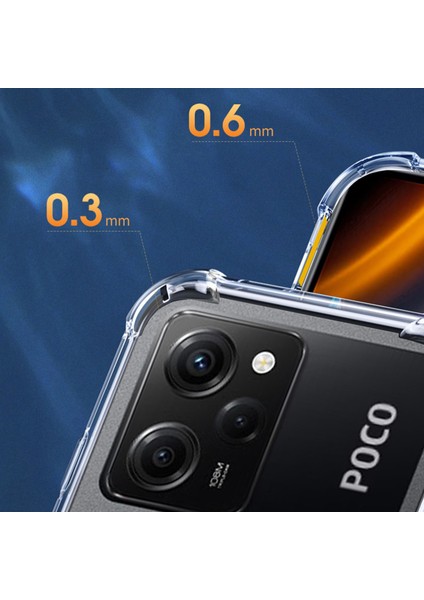 Poco X5 Pro Basit Şeffaf Anti -Düşme Cep Telefonu Kılıfları (Yurt Dışından)