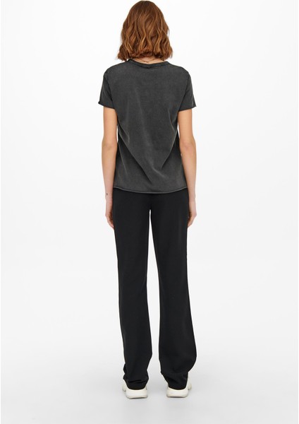 Onllucy Pamuk Regular Fit Bisiklet Yaka T Shirt Bayan T Shirt 15215721 modelleri