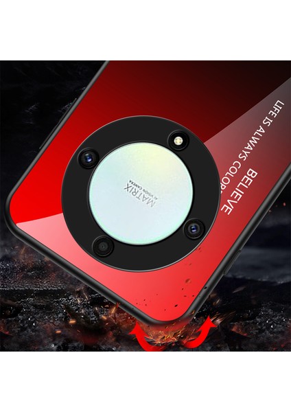 Honor X9A Degrade Renk Havalı Cam Cep Telefonu Kılıfları (Yurt Dışından)