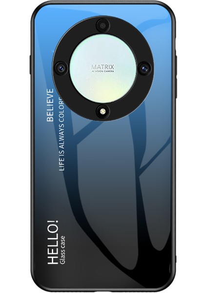 Honor X9A Degrade Renk Havalı Cam Cep Telefonu Kılıfları (Yurt Dışından)