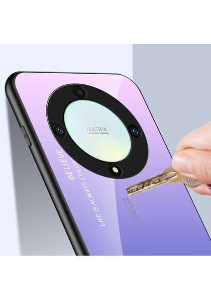Honor X9A Degrade Renk Havalı Cam Cep Telefonu Kılıfları (Yurt Dışından)