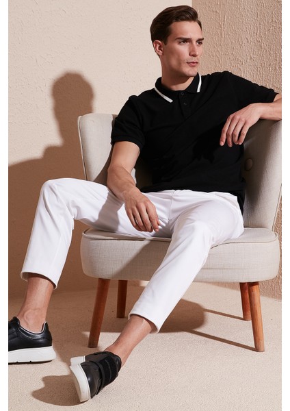 Pamuk Regular Fit Düğmeli Polo T Shirt Erkek Polo T Shirt 59023861 fiyatları