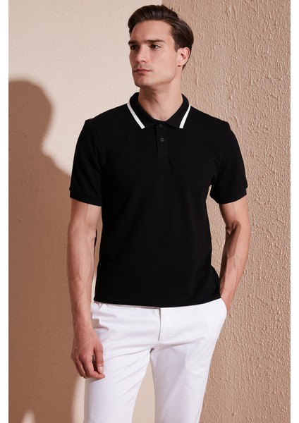 Pamuk Regular Fit Düğmeli Polo T Shirt Erkek Polo T Shirt 59023861 modelleri