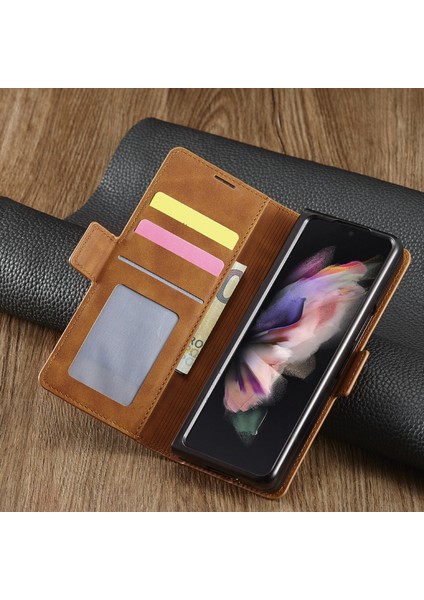 Samsung Galaxy Z Fold3 Cilt Hissi Yakın Kart Cep Telefonu Kılıfları (Yurt Dışından)