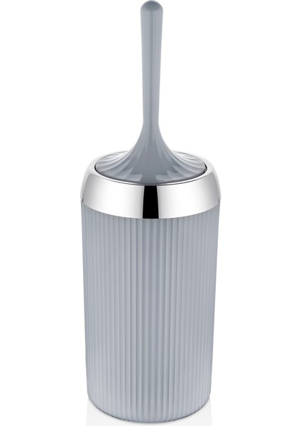 Gri Yumuşak Silikon Tuvalet Fırçası Krom Kaplama Akıllı Kapak Soft Toilet Brush modelleri