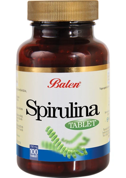 Spirulina Tablet Takviye Edici Gıda 740 mg 100 Tablet