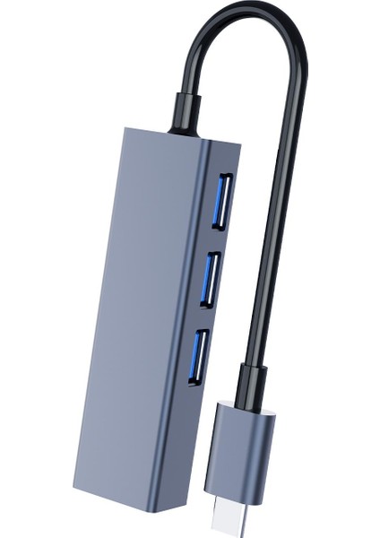 CHB002 Type-C To RJ45 100MBPS Ethernet ve USB Çoklayıcı Dönüştürücü