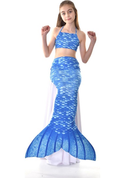 Deniz Kızı Model Kostüm ve Mayo / Üçlü Set fiyatları
