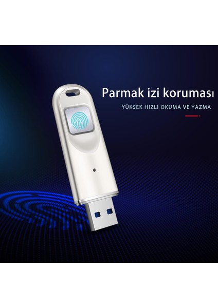 Dm FD069 Parmak Izi Okuyuculu Şifreli USB 3.0 128GB Flash Bellek