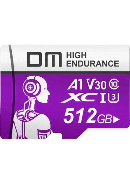 512GB Class 10 A1 V30 95MB/S Micro Sd Hafıza Kartı