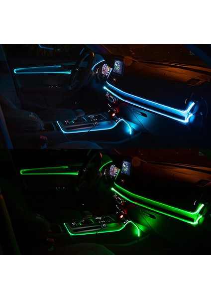 Rgb Araç Içi Atmosfer Ambiyans Ip Neon Torpido LED 5 Metre usb girişli