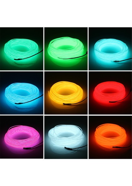 Rgb Araç Içi Atmosfer Ambiyans Ip Neon Torpido LED 5 Metre usb girişli