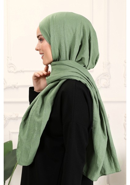Cloudy Pamuk Şal Mint Yeşili