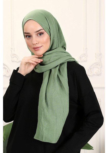 Cloudy Pamuk Şal Mint Yeşili