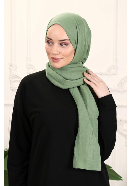 Cloudy Pamuk Şal Mint Yeşili