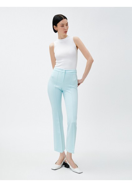 Crop Pantolon Nervürlü Yüksek Bel fiyatları