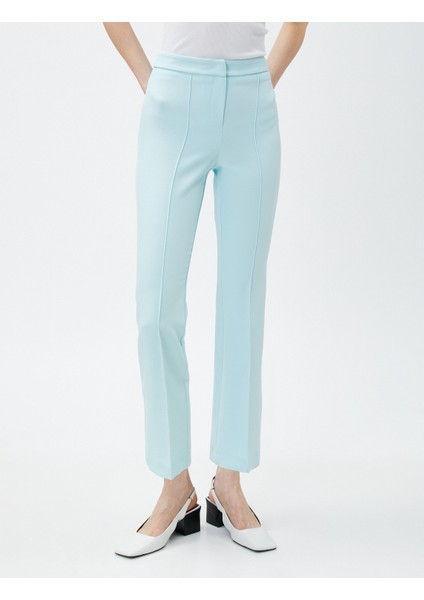 Crop Pantolon Nervürlü Yüksek Bel modelleri