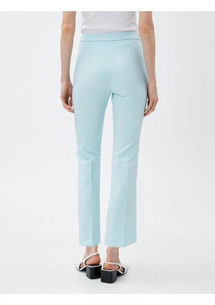 Crop Pantolon Nervürlü Yüksek Bel fırsatları