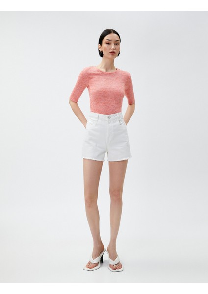 Yarım Kollu Tişört Bisiklet Yaka fiyatları