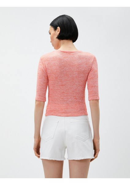 Yarım Kollu Tişört Bisiklet Yaka fırsatları