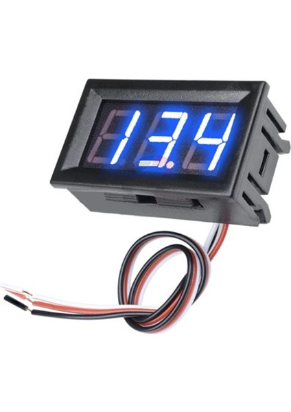 0.56" 0-30V 3 Kablolu Dc Mavi Voltmetre