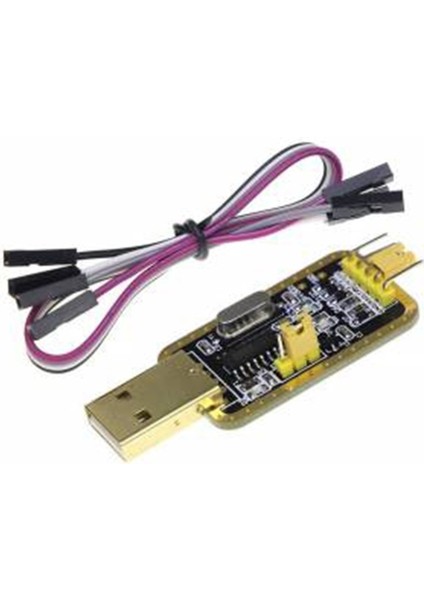 CH340G RS232 Usb-Ttl Seri Haberleşme Dönüştürücü Modülü + 9 Küçük Kablo