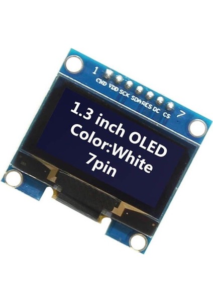 1.3" Spı OLED LCD Modülü + 7 Pin Header