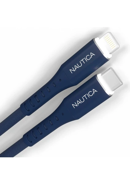 C55 Pd Usb-C To Lightning 20W LED Işıklı Şarj ve Data Kablosu 1.2m Navy