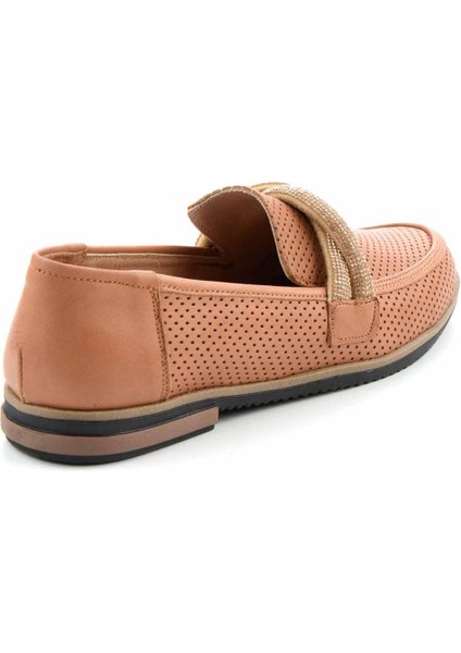 Taba Leather Kadın Loafer Ayakkabı K01586213303
