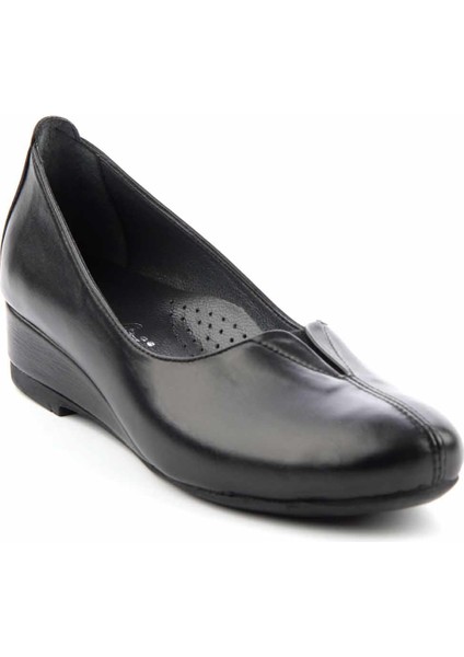 Siyah Leather Kadın Dolgu Topuklu Ayakkabı K01531199603 modelleri