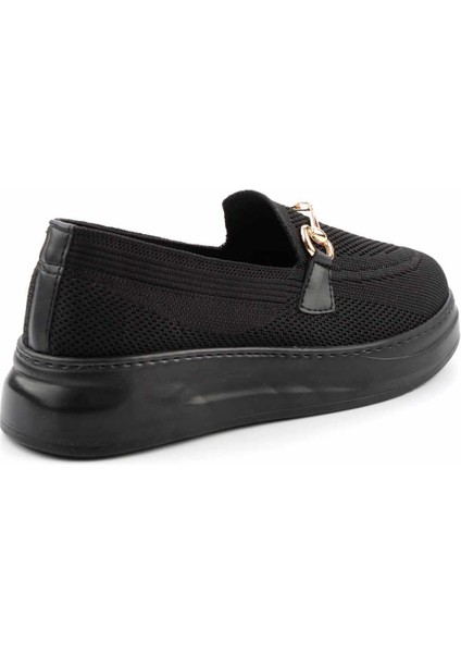 Siyah Triko Kadın Loafer Ayakkabı K01320425182 fırsatları